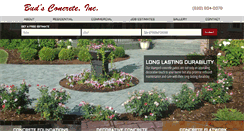 Desktop Screenshot of budsconcreteinc.com