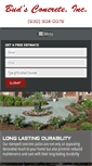 Mobile Screenshot of budsconcreteinc.com